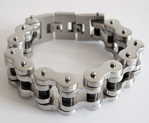 24 mm. Matt. MC Armband i stål.