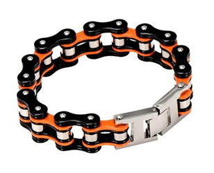 19 mm. Blank. MC Armband för hoj-folket.
