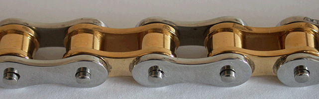 12.5 mm. Blank. MC Armband i stål. - 3
