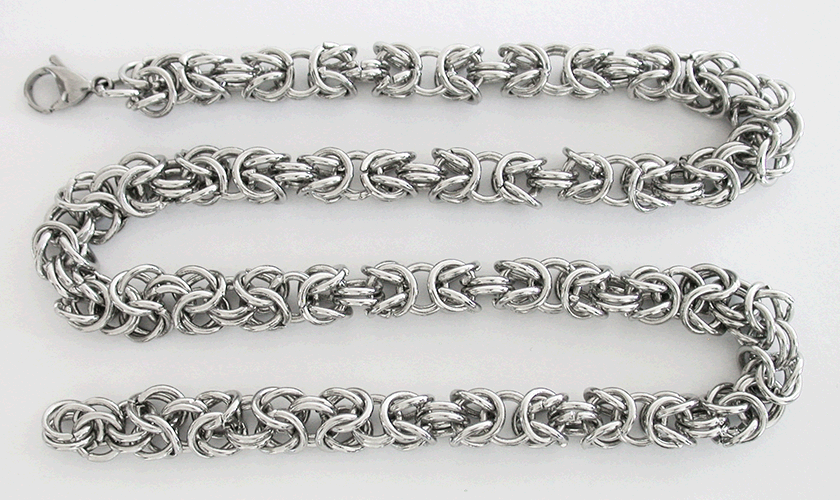 Kejsarlänk i stål. 8 mm. - 4