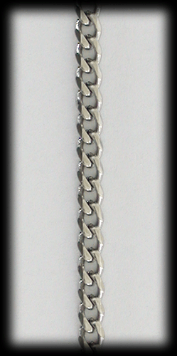 3 mm. Pansarlänk stålarmband / fotlänk. - 3