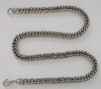 Halsband i stål. 9 mm.