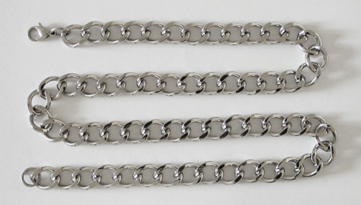 Halsband i stål. 10 mm. - 2