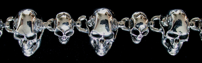 Dödskalle halsband.