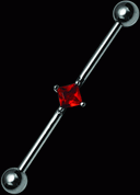IDBLSB7 Industrial piercing med BLING.
