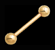 GPMBL, GPBL Guldplaterad Barbell.