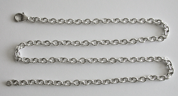 4.6 mm. Ankarlänk kedja i Äkta silver. - 3
