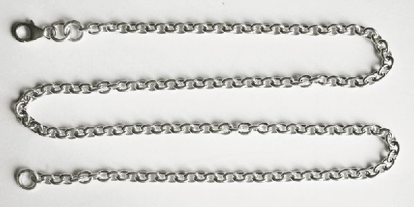 4 mm. Ankarlänk kedja i Äkta silver. - 3