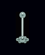 BL5FB Barbell med blomma.