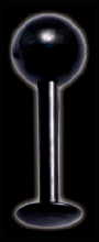 BKMLB, BKLB Labret i Black steel.