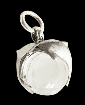 "Crystal- dolphine" delfinhänge i Äkta silver.