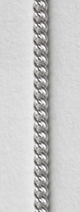 1 mm. Pansarlänk kedja i Äkta silver. - 3