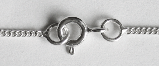 1 mm. Pansarlänk kedja i Äkta silver. - 5