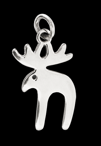 Älg hänge i Äkta silver. - 2