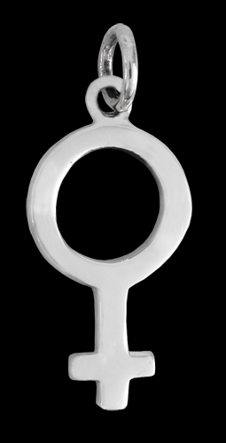 Hängsmycke med kvinnosymbol i Äkta silver.