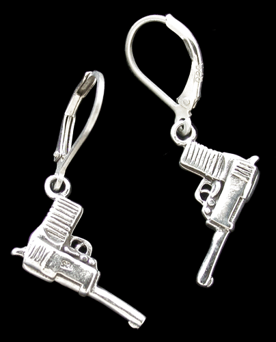 Pistol örhängen i Äkta silver.