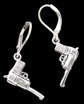 Pistol örhängen i Äkta silver.