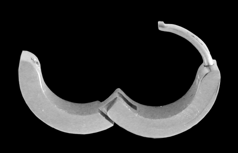3.0 mm. Blanka stålörhängen. - 2