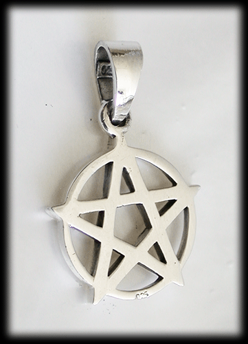 18.5 mm. Litet Pentagram hänge i Äkta silver. - 3