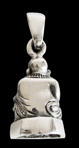 Kinesisk Buddha i Äkta silver. - 2