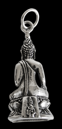 Thailändsk Buddha hänge i Äkta silver. - 2