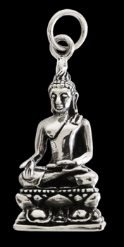Thailändsk Buddha hänge i Äkta silver.