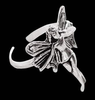 Öronclips - älva i Äkta silver.