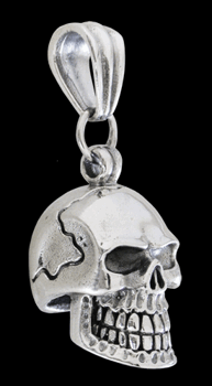 Dödskalle halsband i Äkta silver.