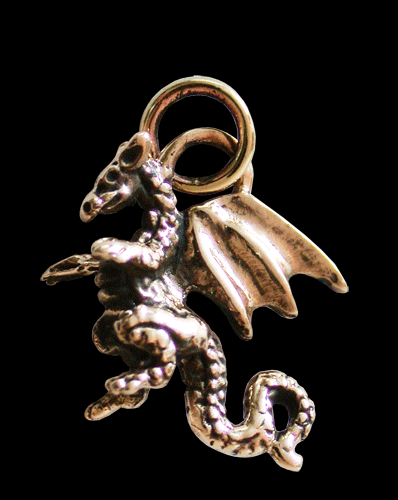 Minidrake halsband i brons. - 2
