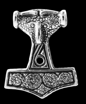 Skåne hammare i Silver - Tors hammare halsband.