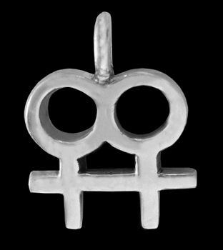 Kvinnosymbol hänge i Äkta silver.