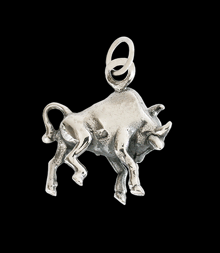 1.5 gr. Stjärntecken halsband oxen i Äkta silver.