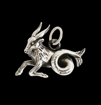 1.6 gr. Stjärntecken halsband stenbocken i Äkta silver.