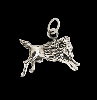 1.8 gr. Stjärntecken halsband med vädur i Äkta silver.