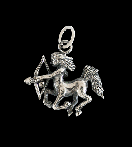 2 gr. Stjärntecken halsband skytten i Äkta silver.
