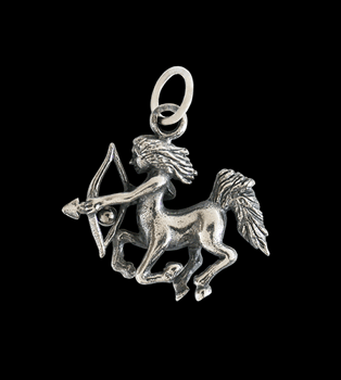 2 gr. Stjärntecken halsband skytten i Äkta silver.