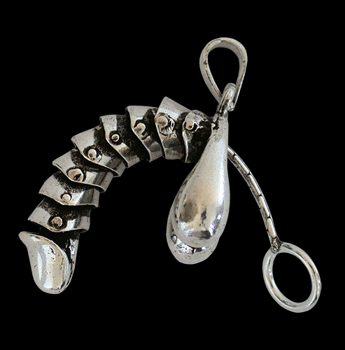 Snopp halsband i Äkta silver.