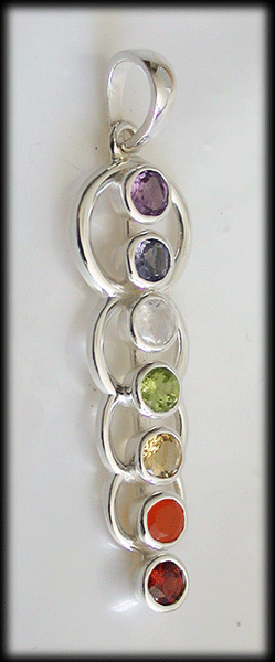 Chakra halsband i Äkta silver. - 4