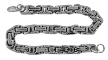 12 mm. Kejsarlänk stålhalsband.