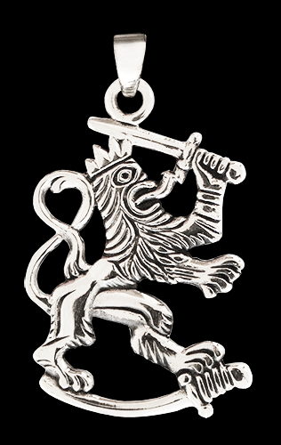 Finska lejonet halsband i Äkta silver. - 3