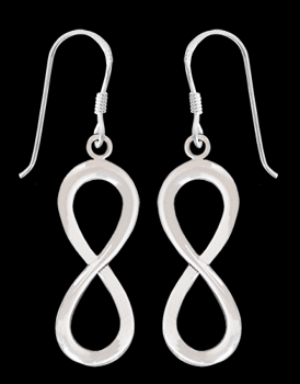 29 mm. Infinity örhängen i Äkta silver.