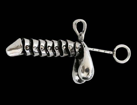 Snopp halsband i Äkta silver. - 2