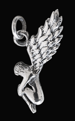 Skydsängel i Äkta silver. - 2