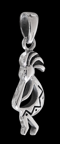 Kokopelli halsband i Äkta silver. - 2