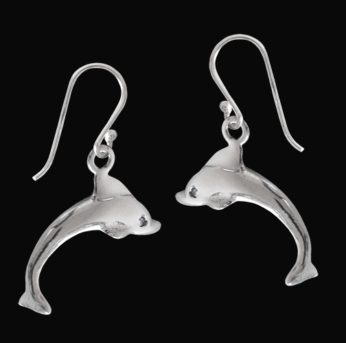 Delfin örhängen i Äkta silver.
