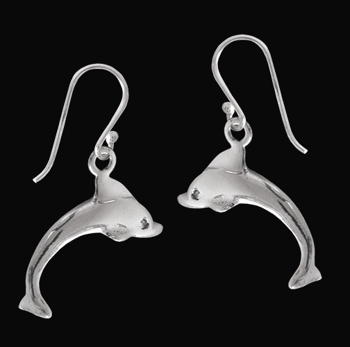 Delfin örhängen i Äkta silver.