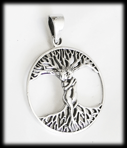 5.2 gr. "Love-tree" livets träd halsband i Äkta silver. - 2
