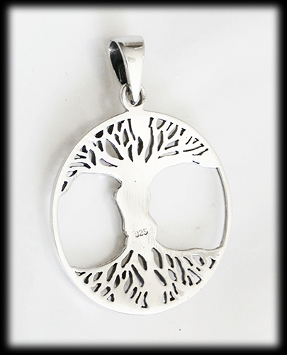 5.2 gr. "Love-tree" livets träd halsband i Äkta silver. - 3