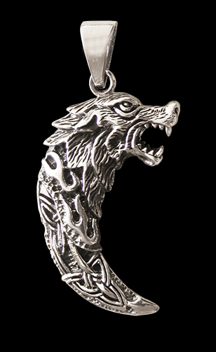 "Varg-klo" - Varghänge i Äkta silver. - 2