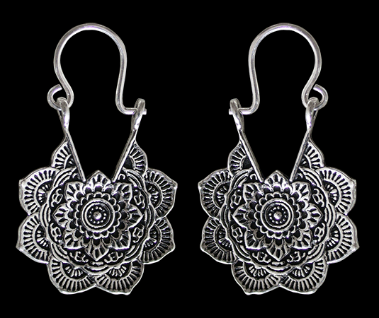 Unika silver örhängen. - 2